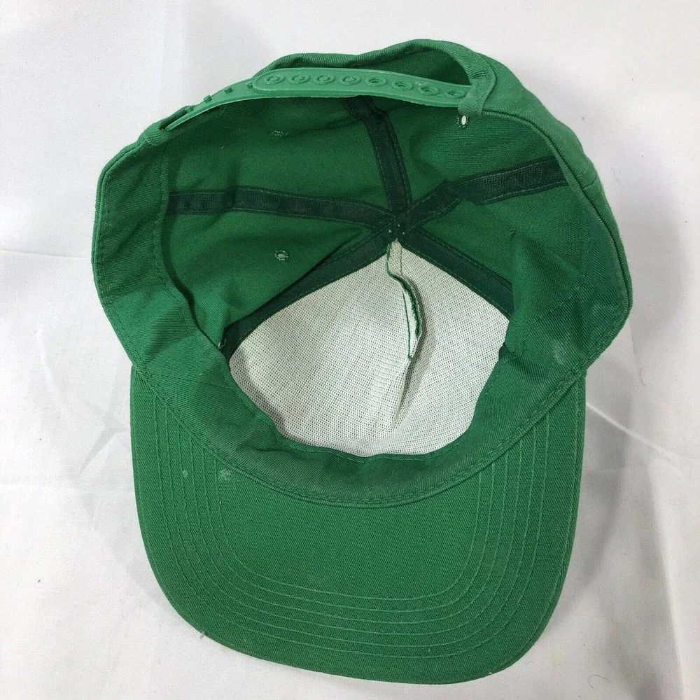 Vintage John Deere Hat Cap Adjustable Snapback Green Riechmann Bros USA Made